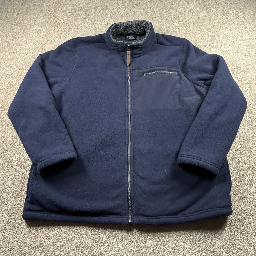 Charles River Apparel Women's 2XL Blue Jamestown Fleece Jacket